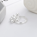 wholesale S925 Sterling Silver Creative Minimalist Handmade Swinging Bubble Sphere Ring, Trendy European and American Design, Ins Style-0-1