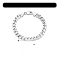 wholesale S925 Sterling Silver Cloud Link Bracelet, Hot Selling Cuban Chain Bracelet, INS Unisex Bold Bracelet, Direct from Manufacturer-0-2