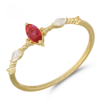 wholesale 18K Gold Jewelry Fashion Trend Niche Versatile Luxury Hollow Ruby Full-Cut Diamond Ring-Ruby Full Diamond Ring>Size 6