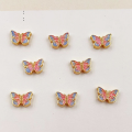 wholesale Gold-plated S925 Silver Butterfly Dangle Enamel Bracelet Necklet Bracelet Accessories DIY Handmade Spacer Beads Semi-finished Components-0-4