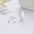 wholesale S925 Sterling Silver Korean Style Ins Wind Minimalist Creative Irregular Geometric Shape Versatile Earrings-0-1