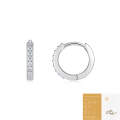 wholesale 925 Sterling Silver Fashionable and Popular Moissanite Hoop Earrings for Cross-Border Style, Luxurious High-End Elegance-0-8