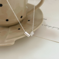 wholesale S925 Sterling Silver Slim Waist Pendant Necklace for Women, Korean Dongdaemun New Arrival, Minimalist Luxury Style High-End Collarbone Chain-0-3