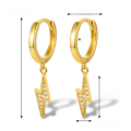 wholesale S925 Sterling Silver Cross-Border Europe and America Bestseller Lightning Ear Clasp with Micro-Inlaid Zirconia Light Luxury Earrings, High-End Fashionable Personalized Jewelry-0-15