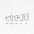 wholesale S925 Sterling Silver minimalist glossy hoop earrings, INS style,-0-4