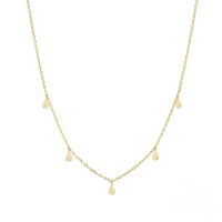 wholesale S925 Sterling Silver Water Droplet Layered Daily Wear Women's Choker Necklace, Korean Minimalist Style, Delicate And Luxurious-Gold 925 silver