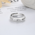 wholesale S925 Sterling Silver Irregular Wrinkle Texture European and American Ins-inspired Minimalist Fashion Trend Ring-0-2