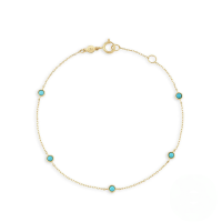 wholesale S925 Sterling Silver Ins Fun Snake Zircon Turquoise Paper Clip Bracelet-Gold-Style 2 925 Silver