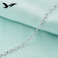 wholesale S925 Silver Korean Style New Sweet and Elegant Women's Pendant Chain, Moon-shaped Chain Fashion Trendy Necklace Wholesale-3.0 denier-18 inches 925 silver