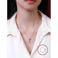 wholesale S925 Sterling Silver Waterdrop Necklace for Women, Versatile Minimalist Design with High-End Feel, Holiday Gift for Girlfriend, Collarbone Chain-0-3