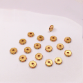 wholesale Metal S925 gold-plated diamond spacer bead spacer accessory for bracelet necklace stringing cord DIY handmade semi-finished product-0-1
