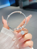 wholesale 999 Sterling Silver Bracelet for Big Kids, Girl Student's Birthday Gift with Design Sense-0-32