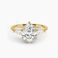 wholesale 18k Gold, Platinum, 9k/10k/14k Gold Light Luxury High-End Moissanite 1 Carat Engagement Ring Setting-0-4