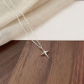 wholesale S925 Sterling Silver Four Full Star Necklace for Women, Minimalist and Fashionable Small Star Collarbone Chain Necklace, New Collection Trendy-0-4