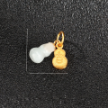 wholesale Gold-Plated S925 Ancient Silver Butterfly Jadeite Gourd Pendant and Hetian Jade Gourd Pearl DIY Bracelet Accessories-0-6