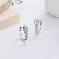 wholesale S925 Silver Retro Vintage Zodiac Snake Minimalist Creative Trendy Versatile Earrings Ear Clips-0-1