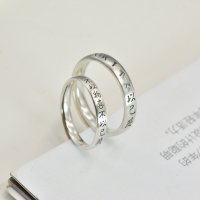 wholesale 925 Sterling Silver Vintage "Not Delighted by External Gains, Not Saddened by Personal Losses" Ring for Women, New Chinese Style Literary and Inspirational Niche Band-Women's one piece>Adjustable opening