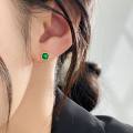 wholesale S925 sterling silver fresh and sweet ins-style niche design exquisite minimalist square stud earrings M06555-0-1