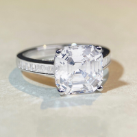 wholesale S925 Sterling Silver Precision Crafted Wide Band Ring Women's Asscher Cut High Carbon Diamond Ring High-end Style Internet Celebrity Same Style Wholesale-White Diamond-CBJZ252 8