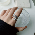 wholesale Metal material: Sterling silver Cross-border retro small dragon ring couple unisex personalized niche design high-end sense index finger ring-0-3