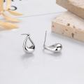 wholesale S925 Sterling Silver Trendy Cross-Border Minimalist Waterdrop Cut-Out Earrings, Personalized Internet-Famous Stylish Ins Aesthetic Design-0-2