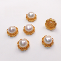 wholesale S925 gold-plated silver natural pearl spacer bead ruyi round platform hand plaque peanut pendant bracelet string DIY semi-finished product-0-10