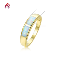 wholesale 925 Silver Vintage Rectangular Mosaic Composite Opal OPAL Ring Women's White Opal Light Luxury Jewelry Band-0-4