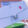 wholesale S925 Sterling Silver Butterfly in Love Dream Hollow-Out Diamond-Inlaid Necklace, Fashionable Niche Minimalist Understated Luxury High-End Sense Women's Necklace-0-1