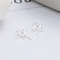 wholesale S925 Sterling Silver Small Fresh Fairy Style Bow Tassel Drop Earrings for Women, Sweet and Versatile-0-1