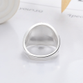 wholesale S925 Sterling Silver Retro Vintage INS Minimalist Wide Band Ring Simple and Versatile Open Adjustable Finger Ring-0-2