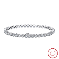wholesale S925 Sterling Silver 3mm Diamond Tennis Bracelet, Single Row Round Full Diamond, Factory Direct-3.0mm, length: 16.5cm, weight: 9.4g