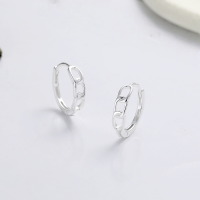 wholesale S925 Sterling Silver European and American Cross-Border Ins Minimalist Hollow Hoop Commuting Creative Versatile Earrings-YR148/approx. 1.3g 925 silver