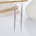 wholesale S925 Sterling Silver Tassel Long Snake Chain Ear Thread Versatile Minimalist Style Ins Elegant Luxury Wind Earrings-0-1