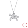 wholesale S925 Sterling Silver Cloud-Pull Jewelry Turtle Pendant Necklace for Women, High-End Sense Versatile Neck Chain, Small Fashion Collarbone Chain-0-6