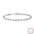 wholesale S925 Sterling Silver Water Drop Zircon Bracelet, Cross-Border Bestseller, Direct from Manufacturer, Wholesale-0-1