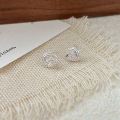 wholesale S925 Sterling Silver Twisted Hoop Earrings, Korean Version Minimalist Design, Small Luxury Fashion Exquisite Earrings-0-5
