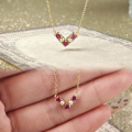 wholesale S925 silver gold-plated necklace pendant collection, Dunli clearance special offer-0-2