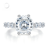 wholesale 925 Silver New 5ct Firework Cut Aurora Six-Prong Ring for Women, High-End Rich Lady Style Ring-R352 White No. 9