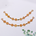 wholesale Gold-plated S925 silver chain semi-chain three-connection accessory bracelet necklace charm DIY handmade semi-finished product new-0-1