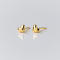 wholesale S925 Sterling Silver Small and Exquisite Smooth Mini Heart Stud Earrings, Fresh and Sweet Ear Accessories M04025-0-7