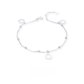 wholesale S925 Silver Cross-Border Hot-Selling Korean Creative and Popular Accessory Heart Ankle Chain for Women, Personalized Sweet and Fresh Style-0-1