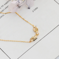 wholesale S925 gold-plated silver luxury crafted bird natural pearl necklace, spring new collection, gift-0-1