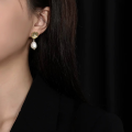 wholesale Metal Baroque Natural Pearl Earrings for Women, Vintage Handmade Design High-End Trendy Earrings, Popular on TikTok Live-0-3