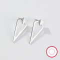 wholesale S925 Silver Cross-Border Hot Purchase Gold Triangle Geometric Ear Studs Fashion Minimalist Ins Style Women's Accessories-0-4