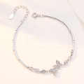 wholesale S925 Sterling Silver Original Starry Dream Butterfly Bracelet for Women, Korean Version Ins Style, Versatile and Dreamy Butterfly Luxury Accessory-0-0