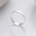 wholesale S925 Sterling Silver Minimalist Wide Band Smooth Ring European and American Cross-Border Fashion Versatile Commuter Index Finger Ring-0-2