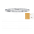 wholesale Metal: S925 Silver Plated Gold Moissanite Tennis Bracelet for Women, New Style Unisex Bracelet, Cross-Border Best Seller, Ready to Ship-0-8
