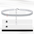 wholesale 925 Sterling Silver Cloud-Pattern Ankle Chain, Stackable Double Row Zircon Adjustable Anklet, Fashion Versatile Wholesale from Manufacturer-0-1