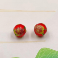 wholesale S925 silver gold-plated enamel zodiac flower hole beads accessories DIY Chinese-style floral piercing spacer jewelry-0-22