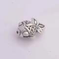 wholesale Metal 999 Silver Koi Spacer Beads Goldfish Ingot Fish Loose Beads Ornament String Beads Hand Knitted Accessories DIY Fittings-0-7